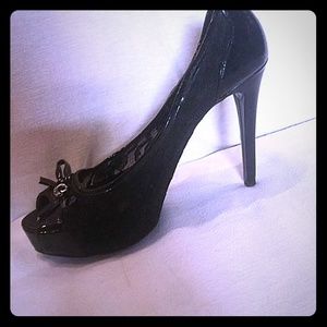 Guess Black Lace Stilettos